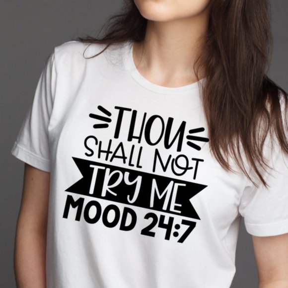 Thou Shall Not Try Me T-Shirt Tee - Picture 1 of 1